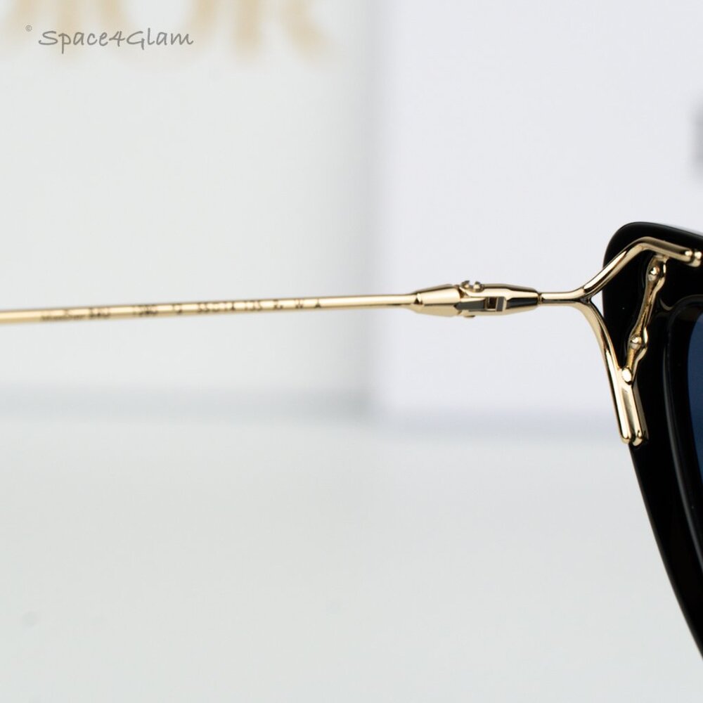 NEW Dior MISSDIOR B4U CD40105U 01V 12B0 Black Blue Unisex Cat Eye Sunglasses - Picture 6 of 11